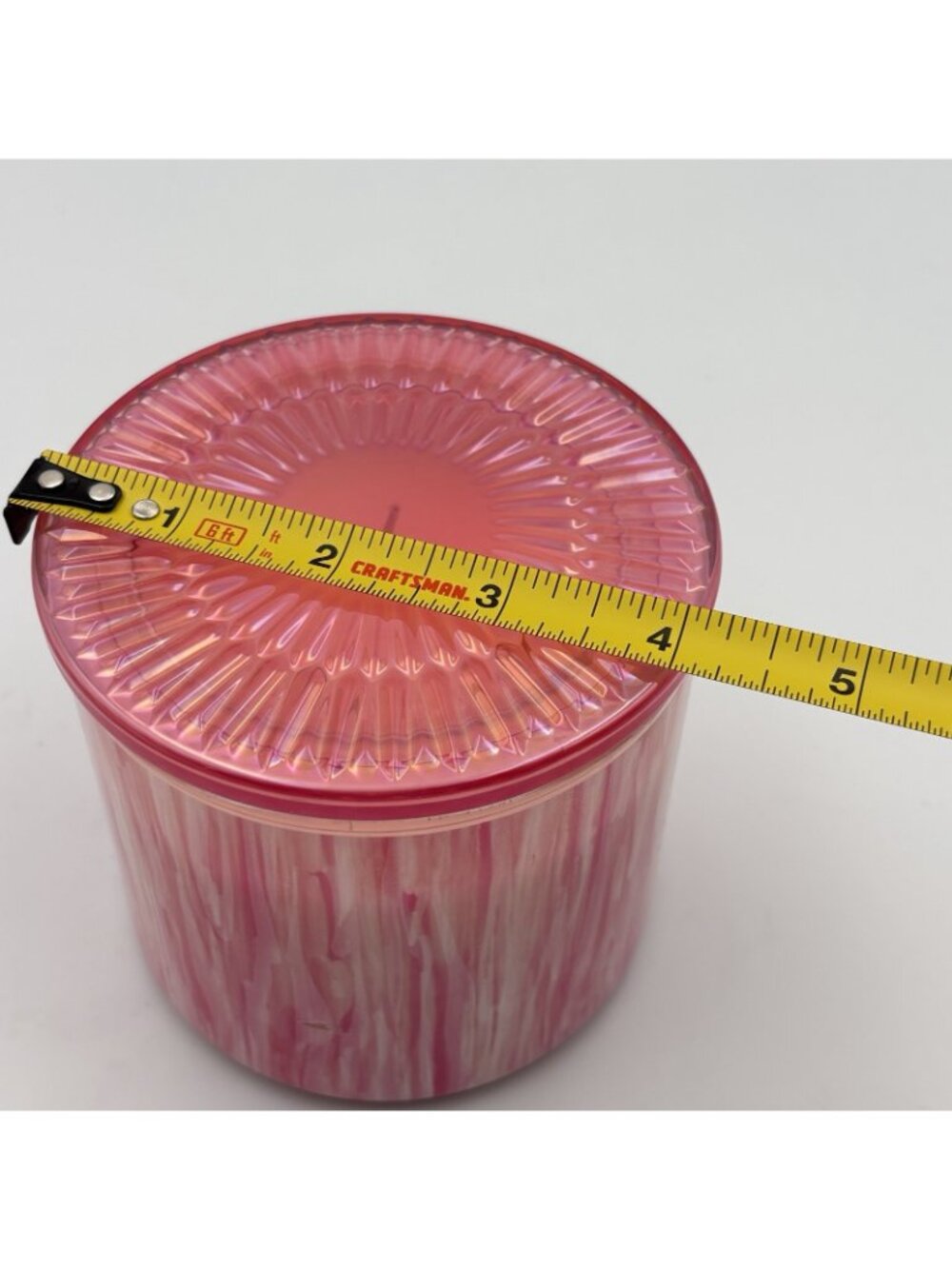 Bath & Body Works Champagne Toast 3 Wick Jar Candle Pink Glass Lid 14.5 oz - Picture 15 of 15